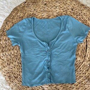 Zara Blue Women's Top